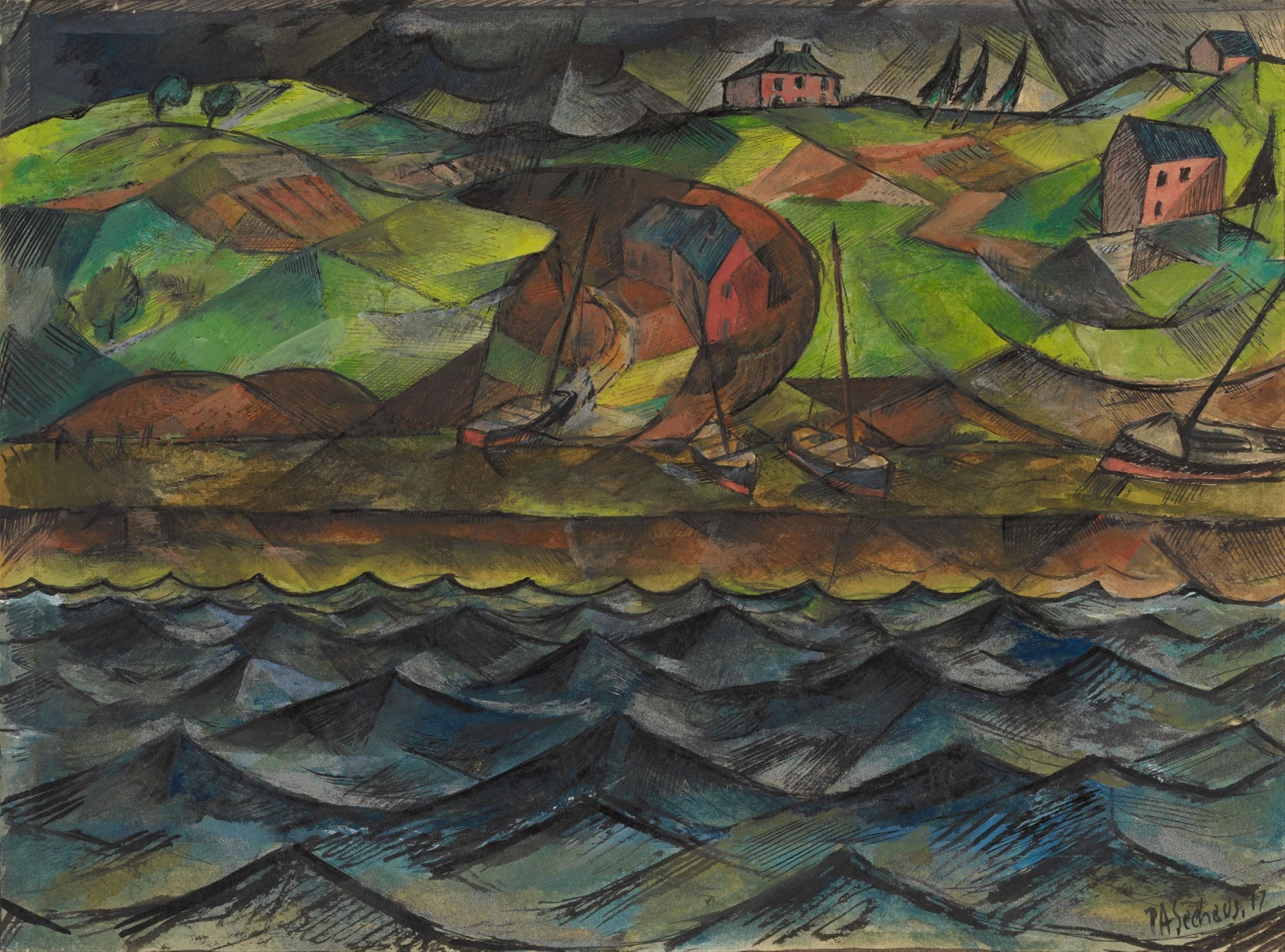 Paul Adolf Seehaus - Strasse zum Meer