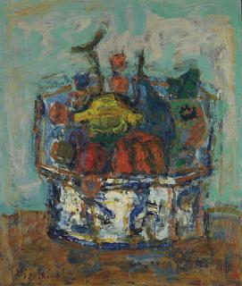 Paul Aïzpiri - Corbeille de fruits