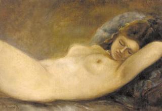 Paul-Albert Besnard - Reclining nude