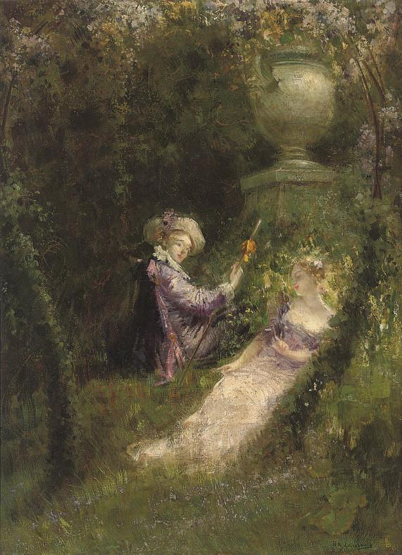 Paul Albert Laurens - In the garden of love