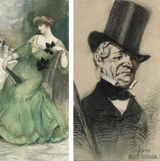 Paul Albert Laurens - L\'Elegante À La Table: A Green Dress