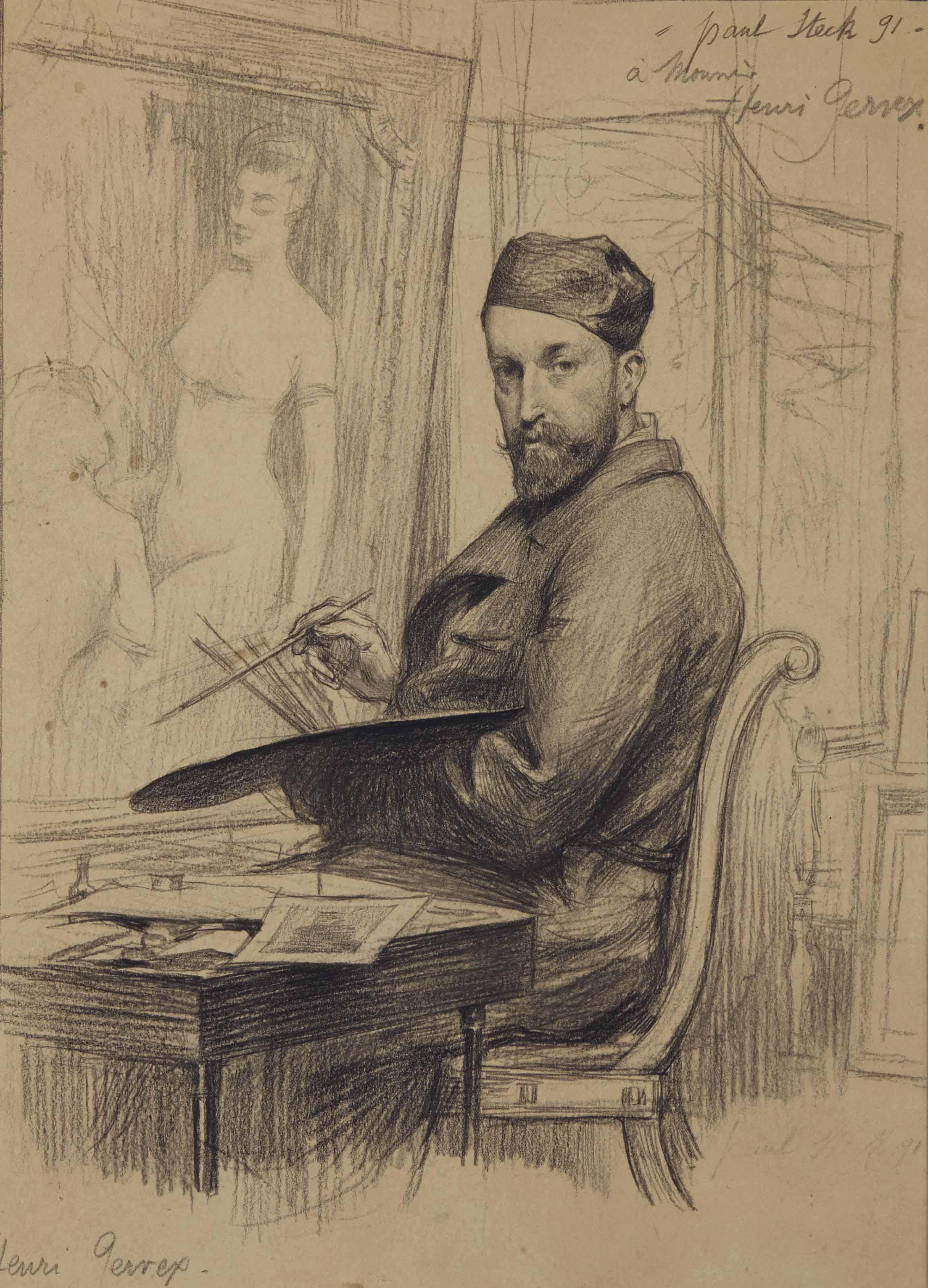 Paul-Albert Steck - L\'Artiste Henri Gervex Peignant