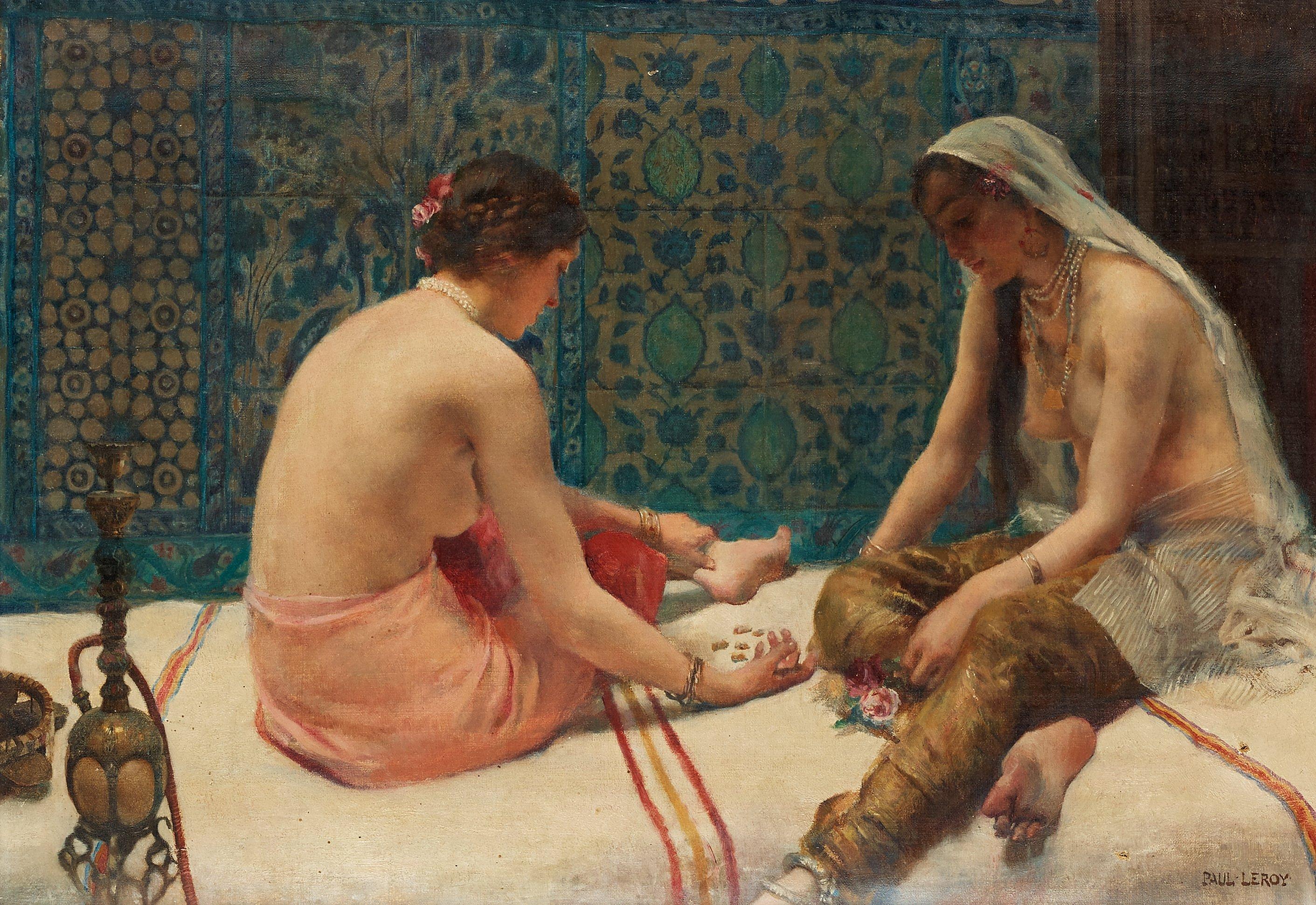Paul Alexandre Leroy - A scene from the Harem