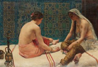 Paul Alexandre Leroy - A scene from the Harem
