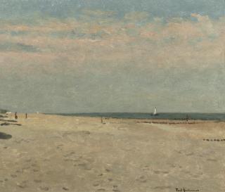 Paul Arntzenius - A quiet day on the beach near Domburg