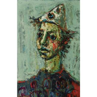 Paul-Augustin Aïzpiri - Clown Au Fond Vert