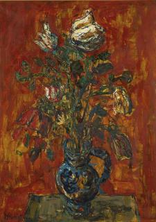 Paul Augustin Aïzpiri - Vase De Fleurs