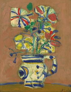 Paul Augustin Aïzpiri - Vase De Fleurs