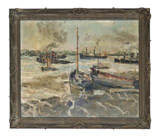 Paul Ayshford, Lord Methuen R.B.A., R.A. - Tugs at Anchor, off Gravesend