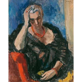 Paul Basilius Barth - Damenbildnis, 1936 Portait Of A Lady, 1936