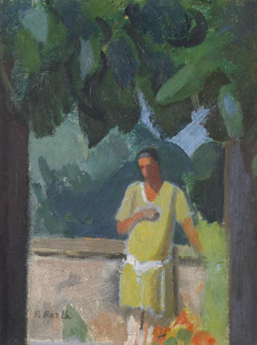 Paul Basilius Barth - Figur Unter Baum