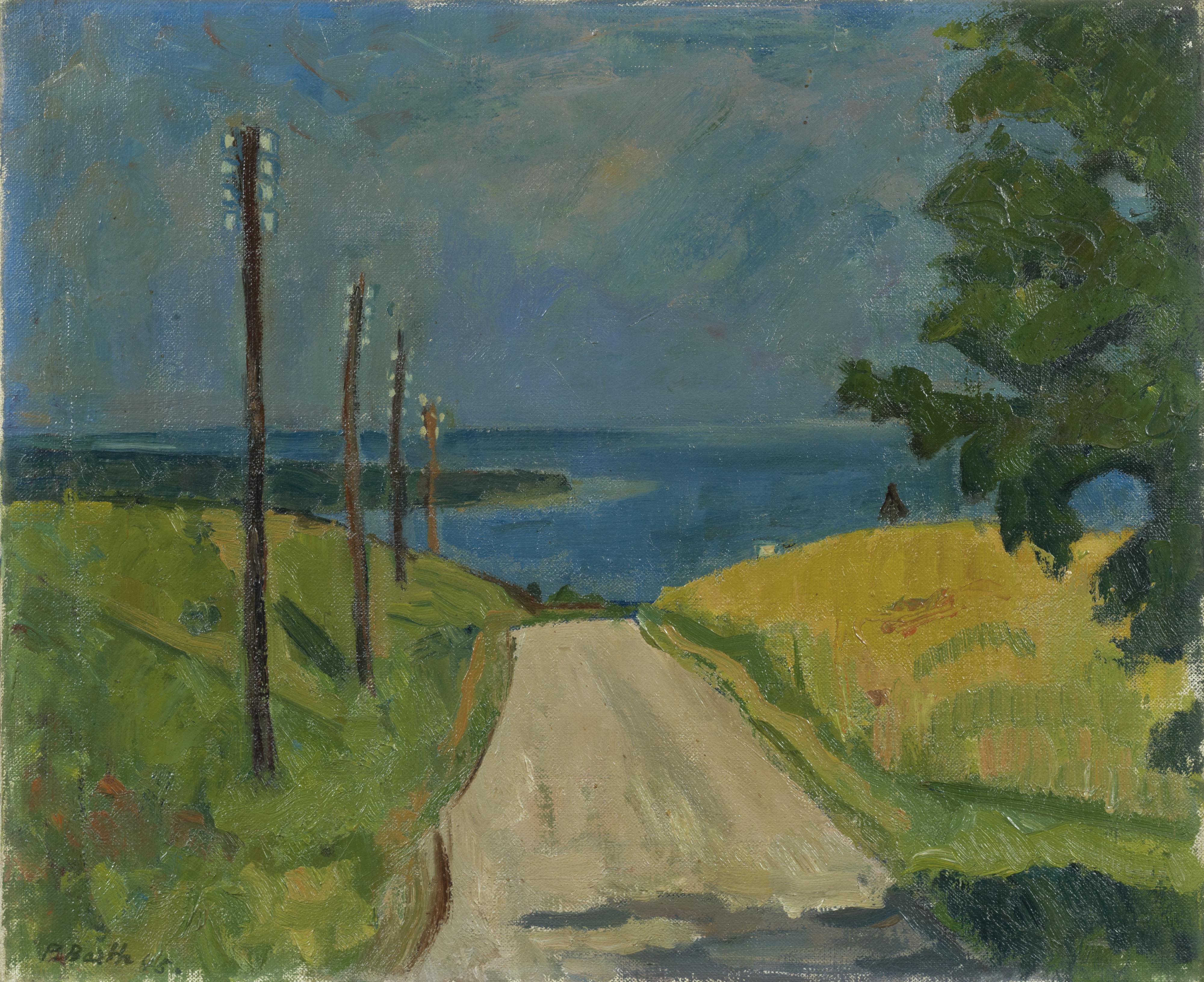Paul Basilius Barth - Kreuzung Bei Morges Mit Blick Auf Den Genfersee, 1945 Crossing Near Morges With View Onto Lake Geneva, 1945