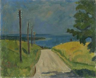 Paul Basilius Barth - Kreuzung Bei Morges Mit Blick Auf Den Genfersee, 1945 Crossing Near Morges With View Onto Lake Geneva, 1945