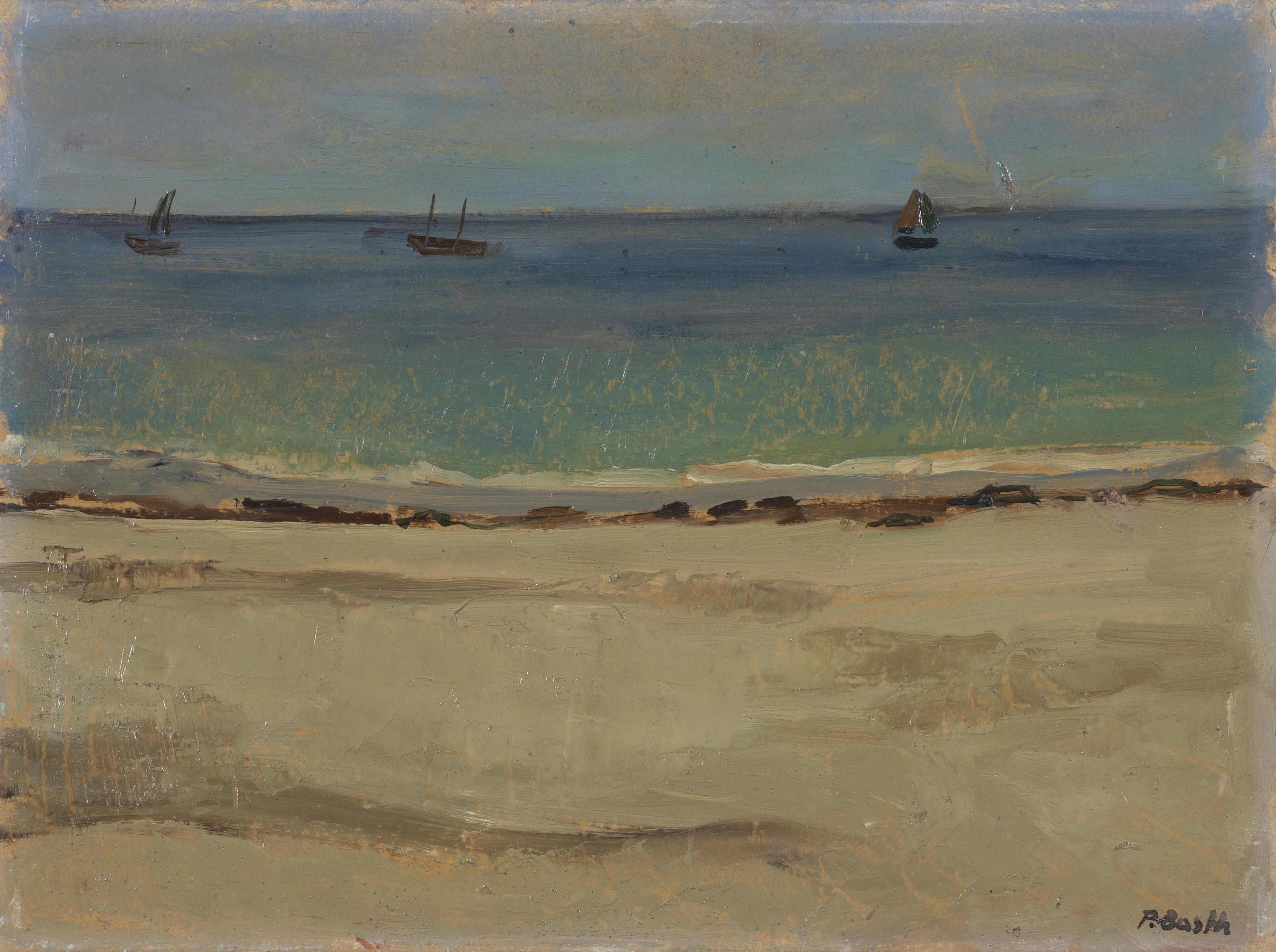 Paul Basilius Barth - Strand In Der Bretagne Beach In Brittany