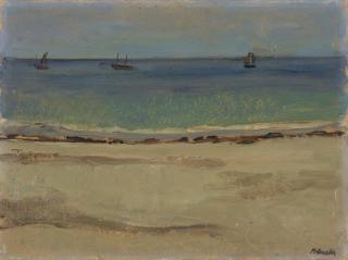 Paul Basilius Barth - Strand In Der Bretagne Beach In Brittany