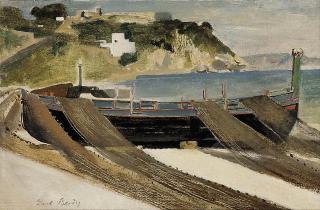 Paul Baudry - Bateaux de pêche sur la plage dans la baie de Naples