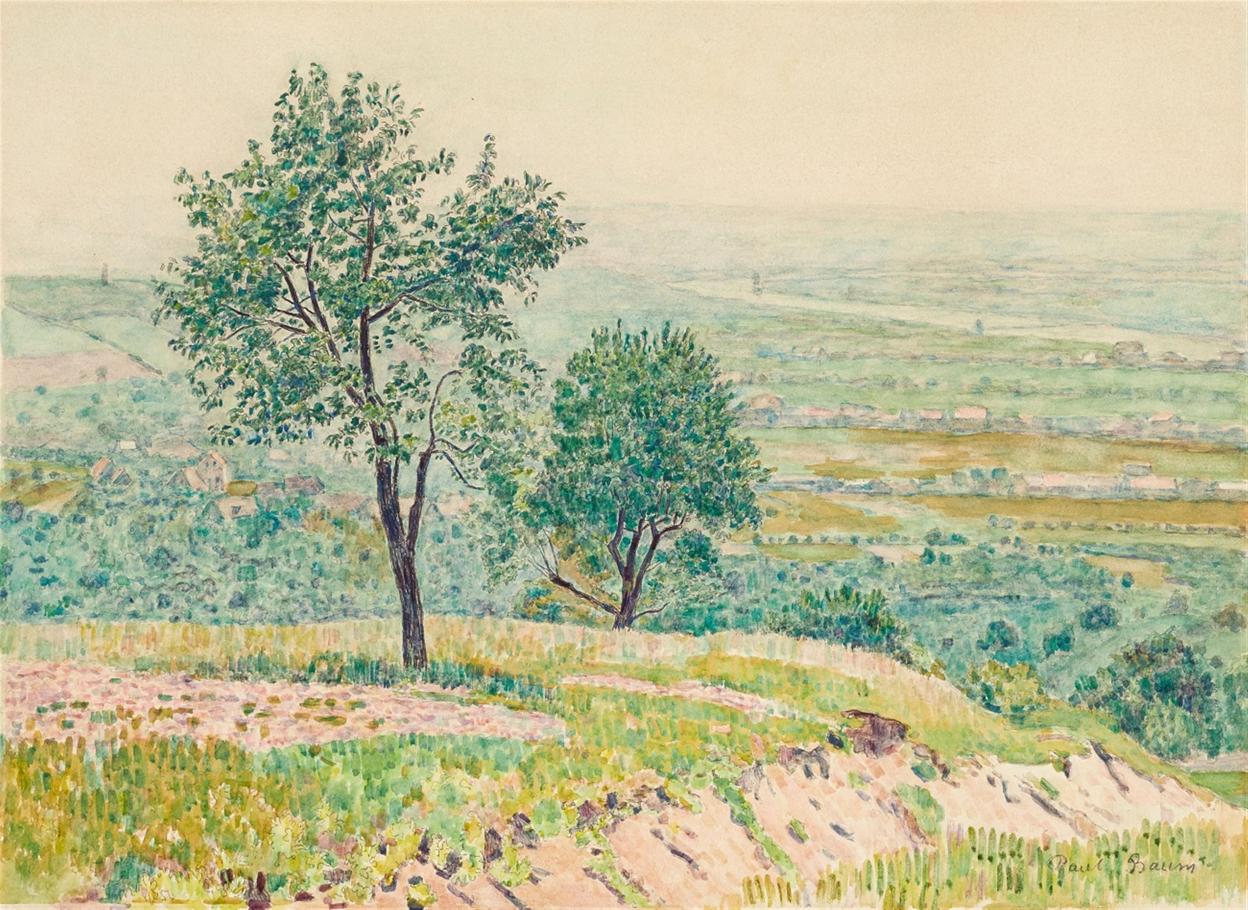 Paul Baum - Blick in die Ebene bei Kamaik (Böhmen)