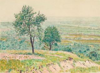 Paul Baum - Blick in die Ebene bei Kamaik (Böhmen)