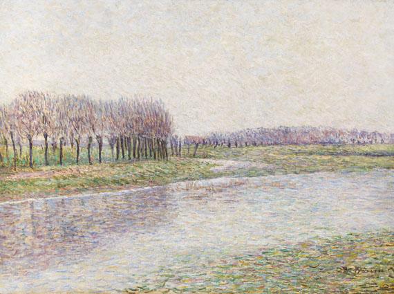 Paul Baum - Flusslandschaft mit Weiden