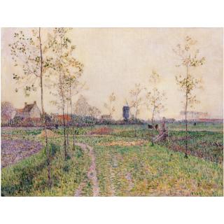 Paul Baum - German Herbstlandschaft Bei Knokke (Autumn Landscape Near Knokke)