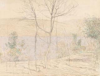 Paul Baum - Vorfrühlingslandschaft am Lago d\'Averno bei Neapel