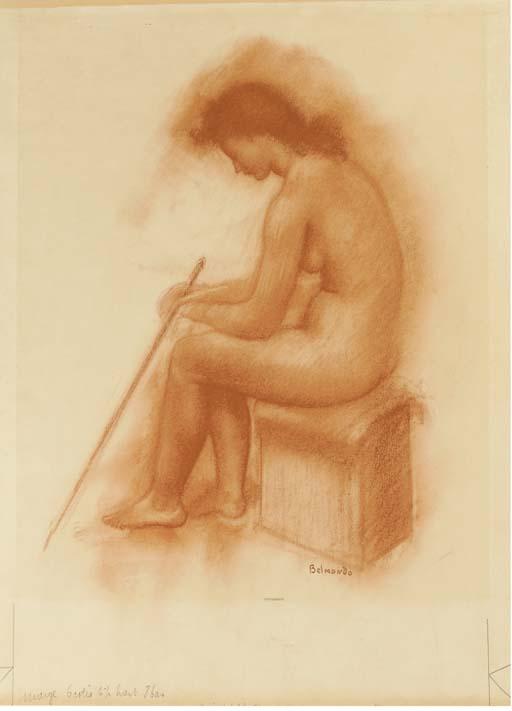 Paul Belmondo - Femme assise de profil