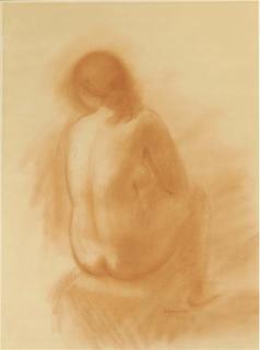 Paul Belmondo - Femme assise vue de dos