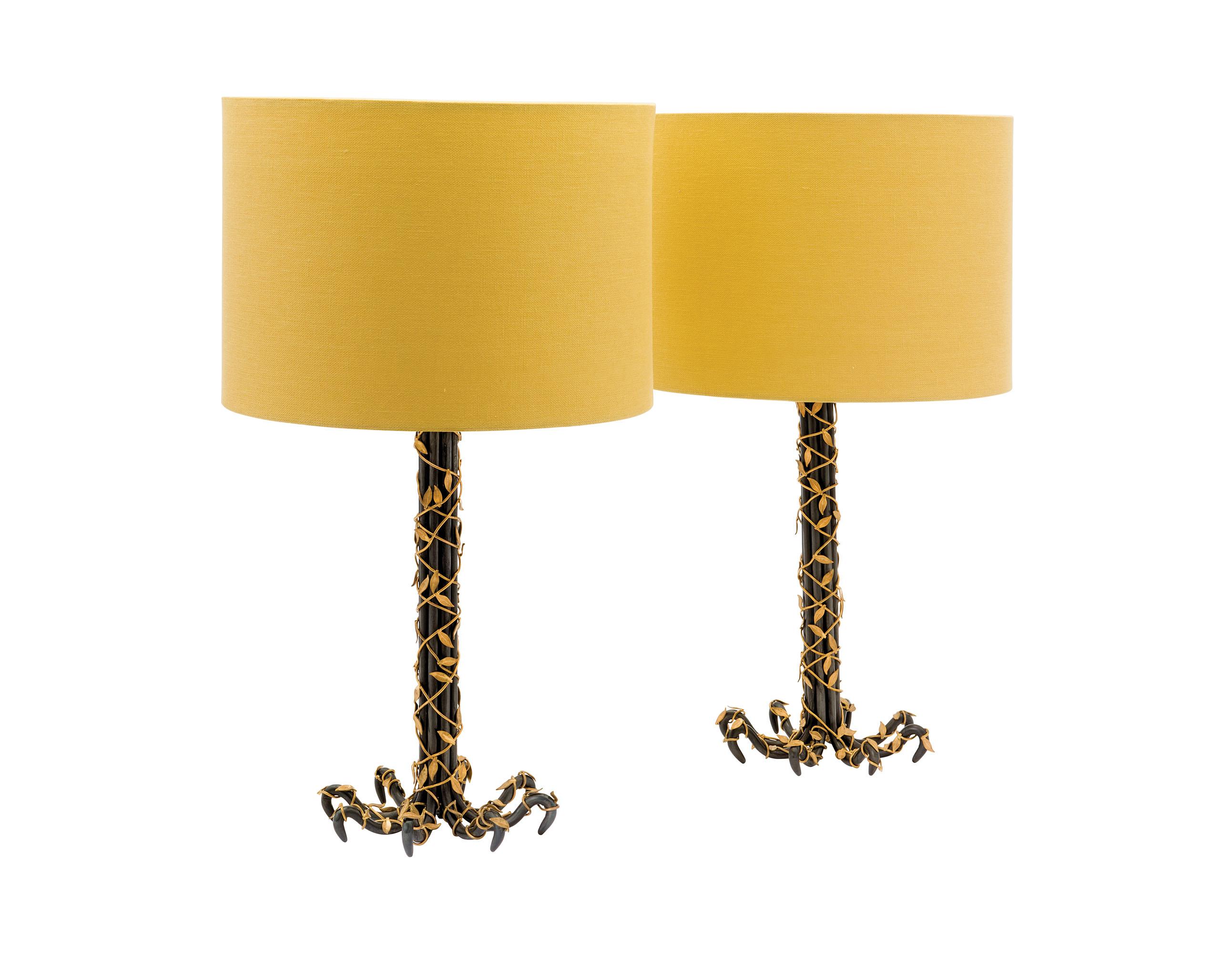 Paul Belvoir - A Pair Of \'Bramble\' Table Lamps