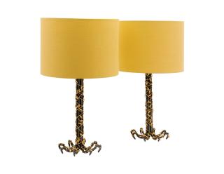 Paul Belvoir - A Pair Of \'Bramble\' Table Lamps