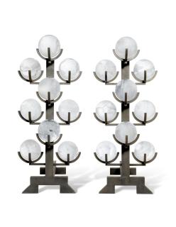 Paul Belvoir - A Pair Of \'Treeform\' Andirons