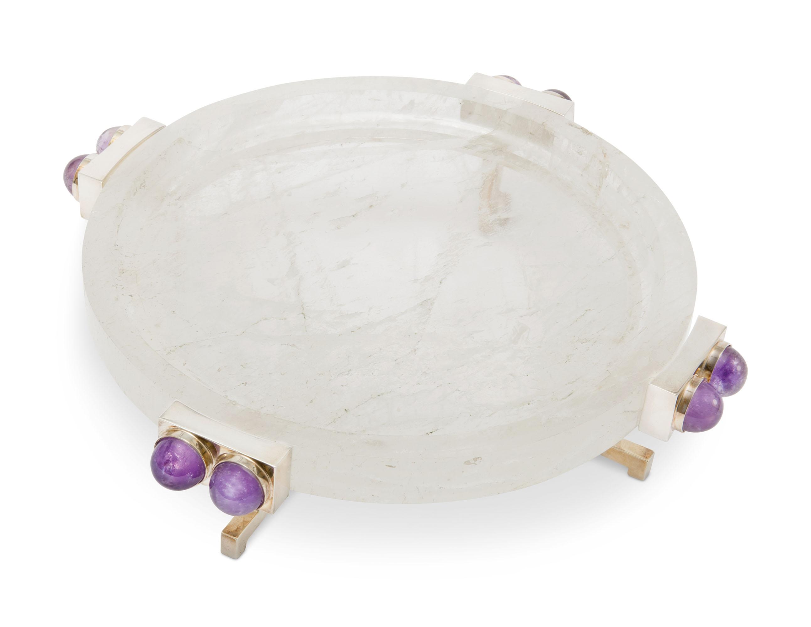 Paul Belvoir - A Sterling Silver And Rock Crystal Centrepiecelondon, 2012