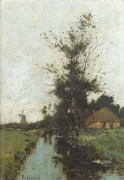 Paul Bodife - A stream in a polder landscape