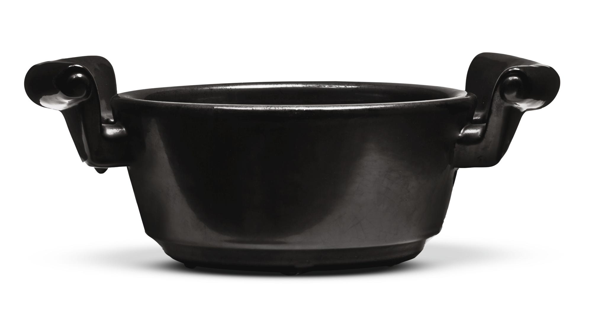 Paul Bonifas - Black Ceramic Bowl With Handles