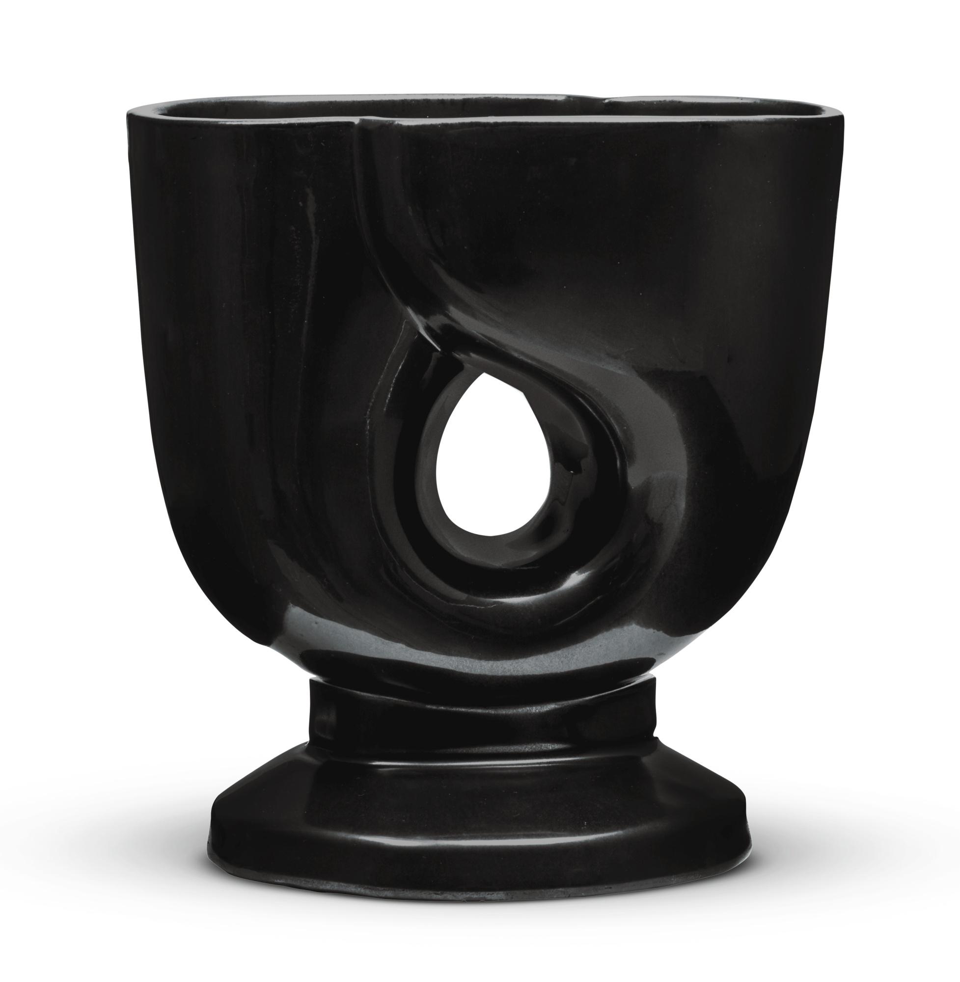 Paul Bonifas - Black Ceramic Double-Vase