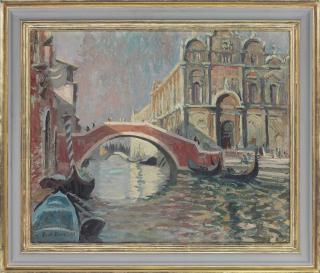 Paul Bret - The Rialto Bridge, Venice