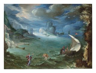 Paul Bril - Coastal Landscape With The Calling Of Saint Peter