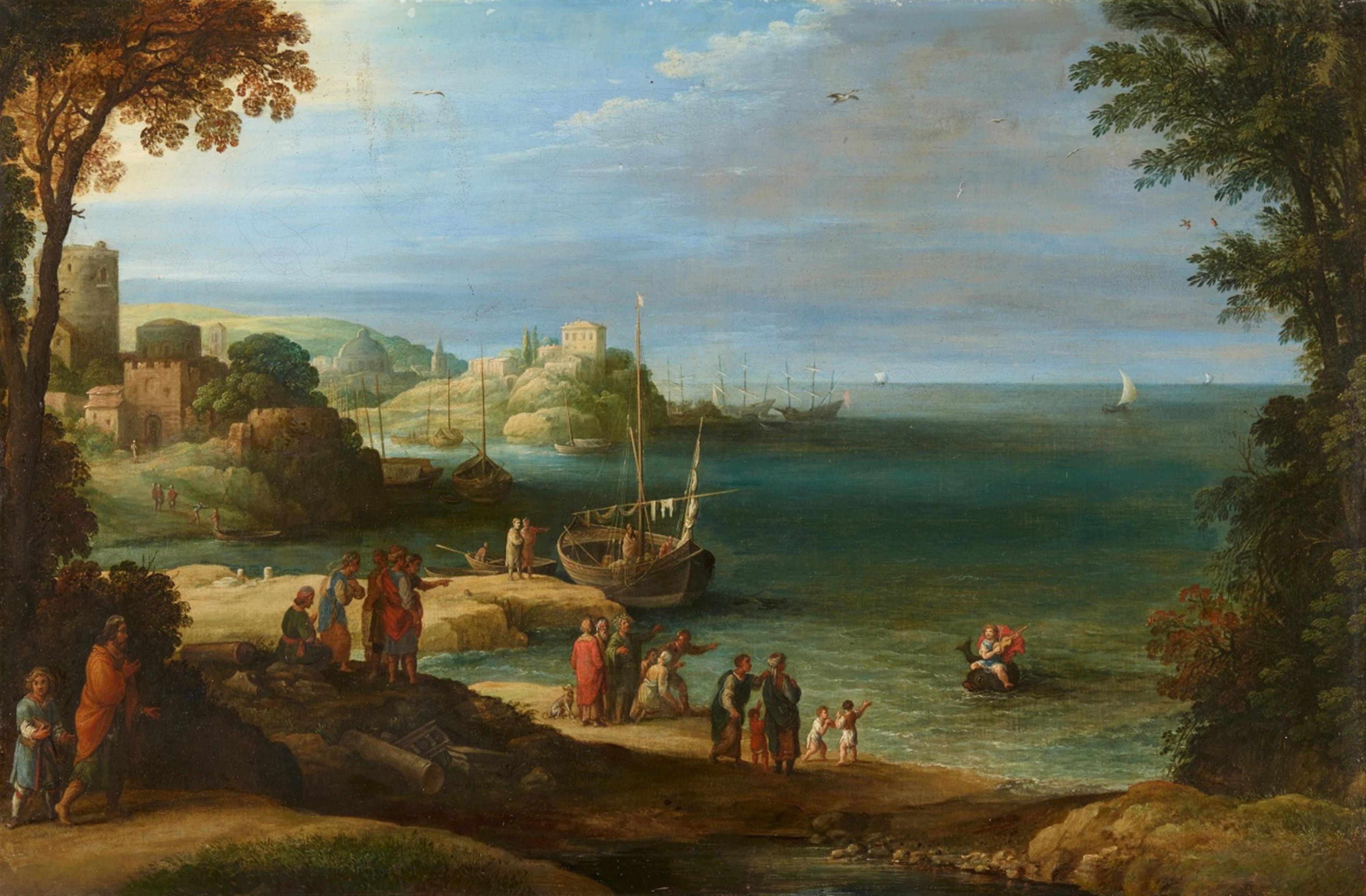 Paul Bril - Die Ankunft Arions auf einem Delfin