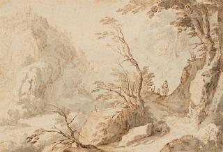 Paul Bril - Gebirgslandschaft mit Burg