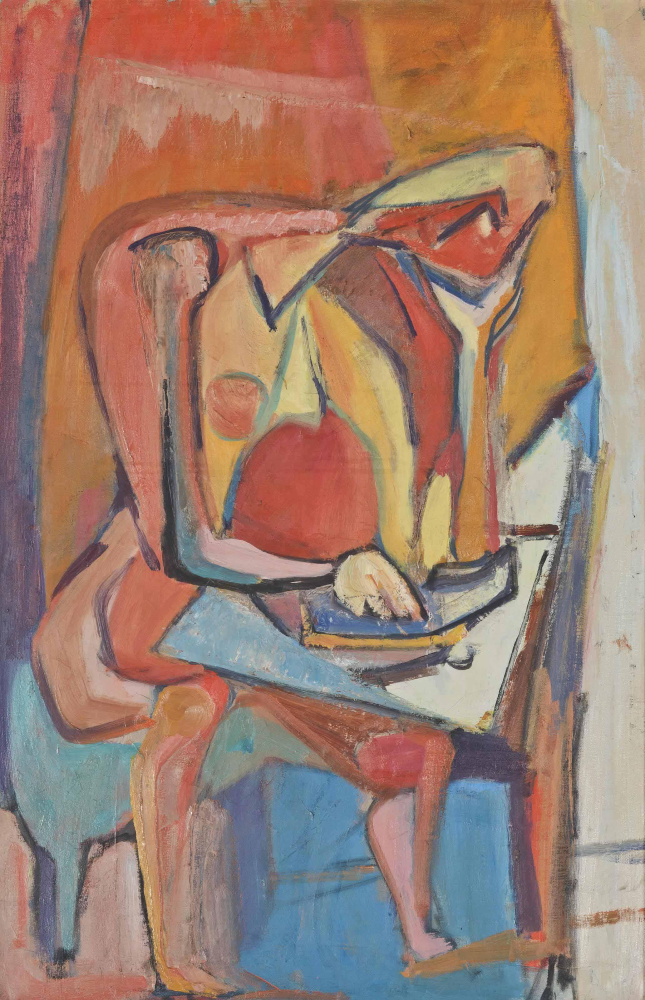 Paul Burlin - Untitled (Figure in Repose)