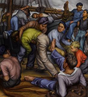 Paul Cadmus - Mallorcan Fishermen