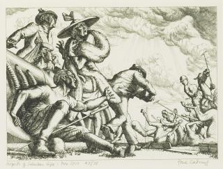 Paul Cadmus - Polo Spill (Aspects Of Suburban Life) (Johnson 84)