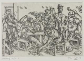 Paul Cadmus - Stewart\'S; And Polo Spill (Aspects Of Suburban Life) (Johnson 78 And 84)