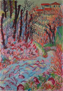 Paul Camenisch - Mendrisiotto (Recto), 1926;  Self-Portrait (Verso), 1926