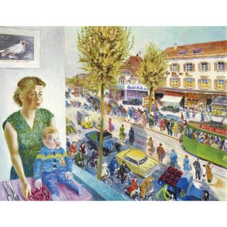 Paul Camenisch - Mittags Zwölf Uhr, Mutter Wartet Auf Vater, 1951 At Noon, Mother Awaiting Father, 1951