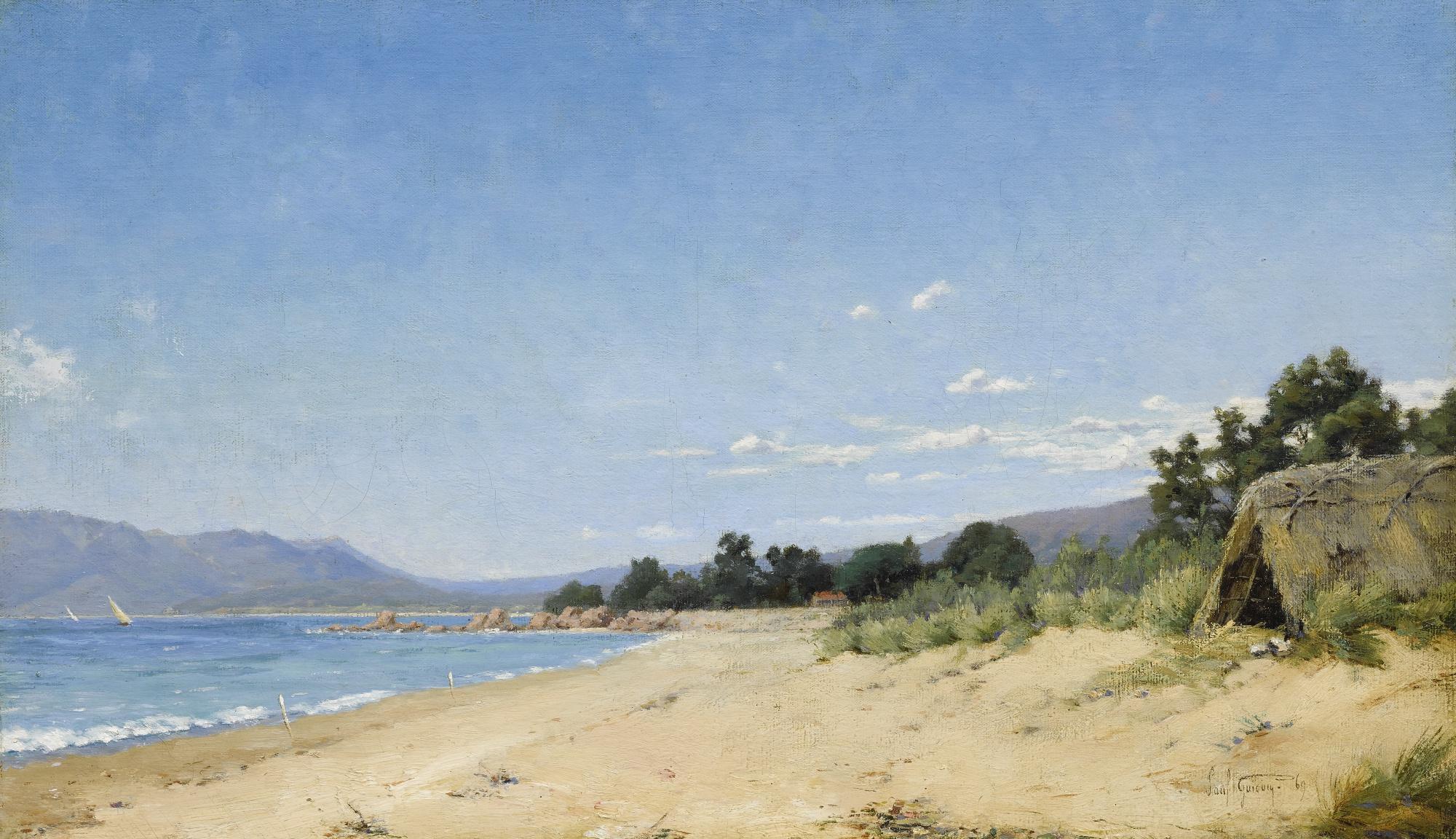 Paul Camille Guigou - Cabane Au Bord De La Mer