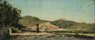 Paul-Camille Guigou - Paysanne Sur Un Chemin En Provence