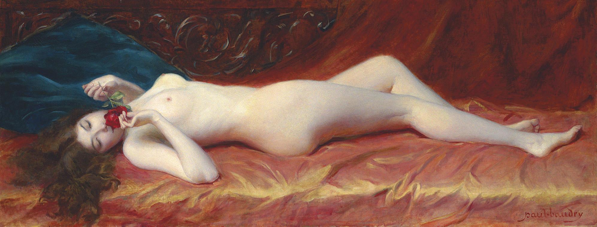 Paul Cecile Baudry - The red rose