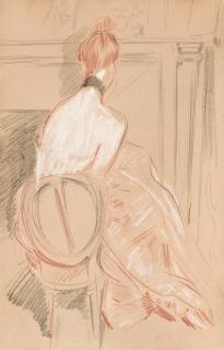 Paul César Helleu - A Seated Lady