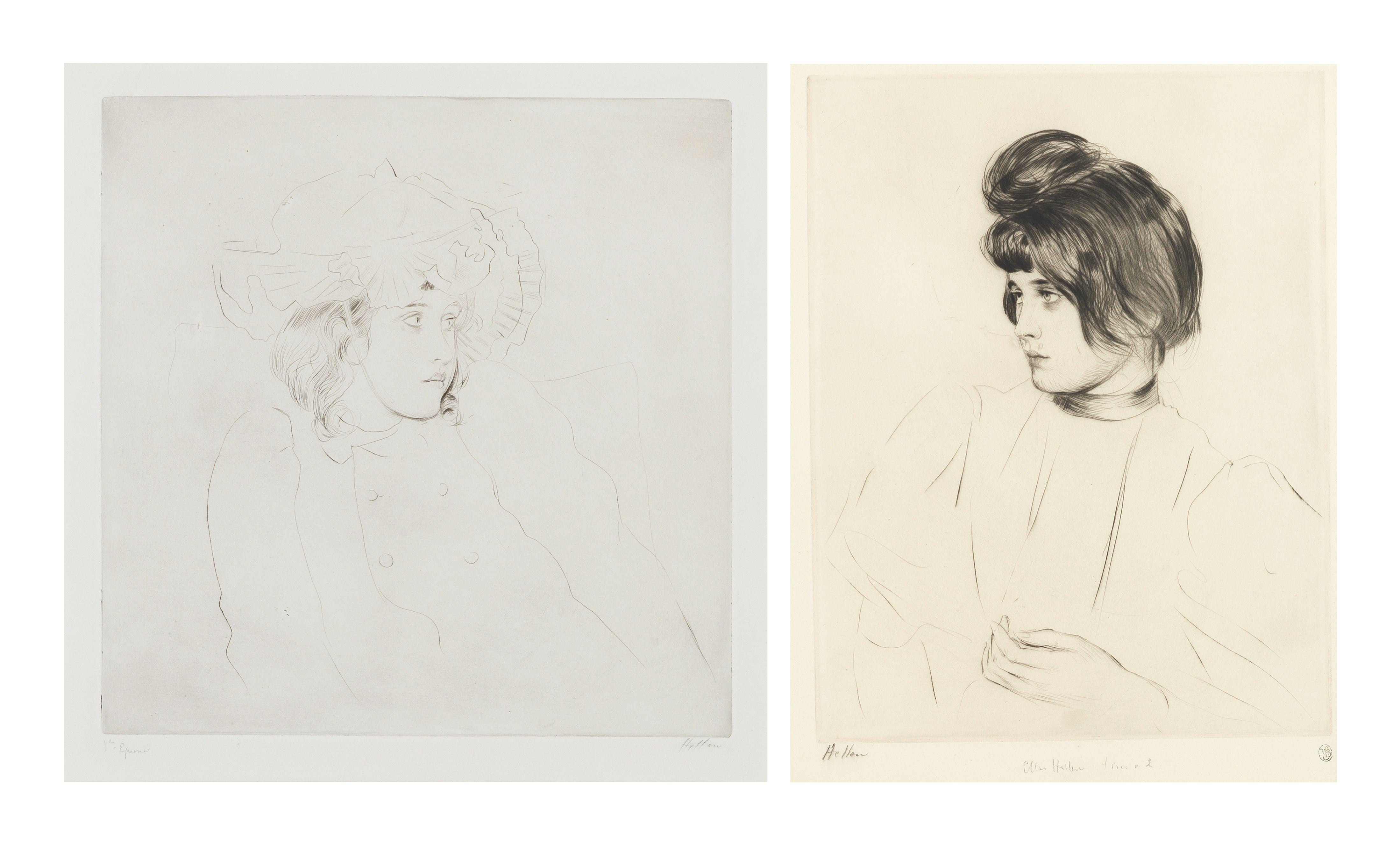 Paul César Helleu - Ellen Helleu; Jeune Fille (Ellen as a young girl)