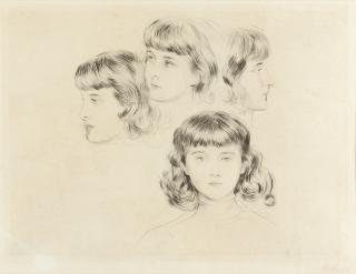 Paul César Helleu - Ellen Helleu (quatre études).